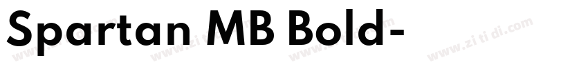 Spartan MB Bold字体转换